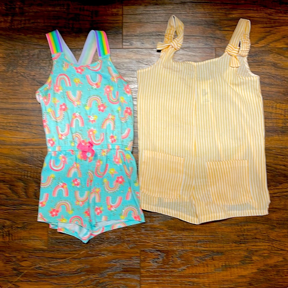 2 Sweet Rompers!! Can use as beach or swim covers!